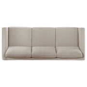 Islington Upholstered Panel Arm Sofa Set Taupe