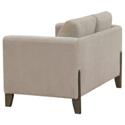 Islington Upholstered Panel Arm Sofa Set Taupe