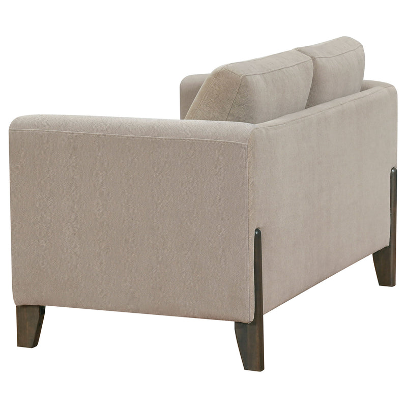 Islington Upholstered Panel Arm Sofa Set Taupe