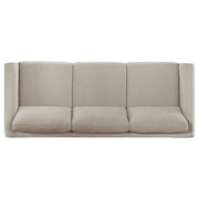 Islington Upholstered Panel Arm Sofa Set Taupe