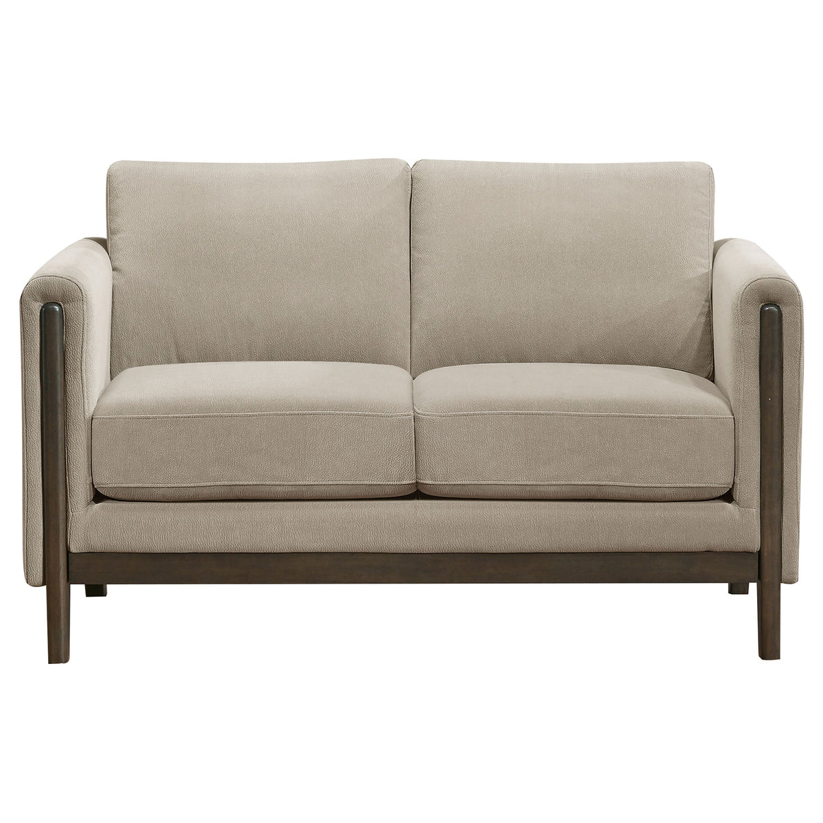 Islington Upholstered Panel Arm Sofa Set Taupe