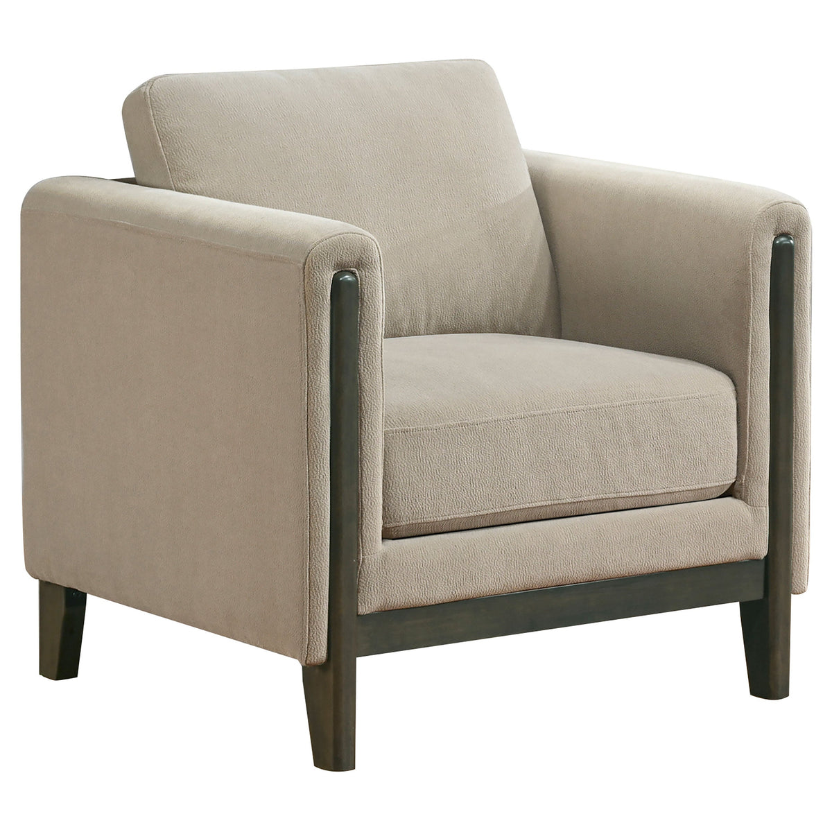 Islington Upholstered Panel Arm Sofa Set Taupe