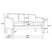 Ruth Upholstered Track Arm Sofa