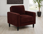 Ruth Upholstered Track Arm Accent Chair