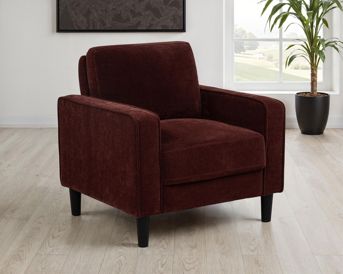 Ruth Upholstered Track Arm Accent Chair