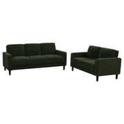 Ruth Upholstered Track Arm Sofa Set