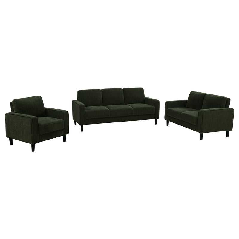 Ruth Upholstered Track Arm Sofa Set
