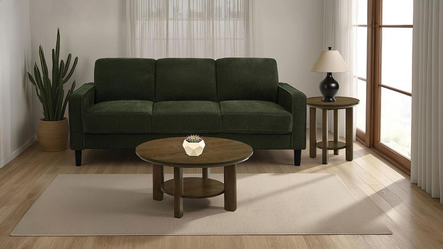 Ruth Upholstered Track Arm Sofa Matcha