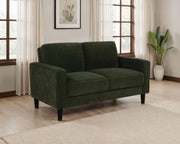 Ruth Upholstered Track Arm Loveseat Matcha