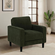 Ruth Upholstered Track Arm Accent Chair Matcha