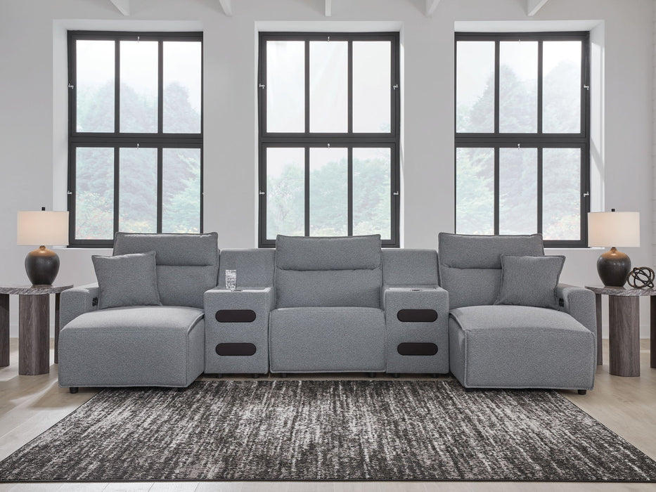 ModMax II - Salt And Pepper - Reclining Sectional