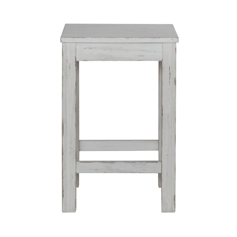River Place - Console Stool - Riverstone White & Tobacco
