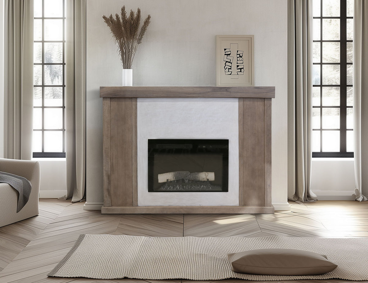 Parota - Electric Fireplace - Dark Brown