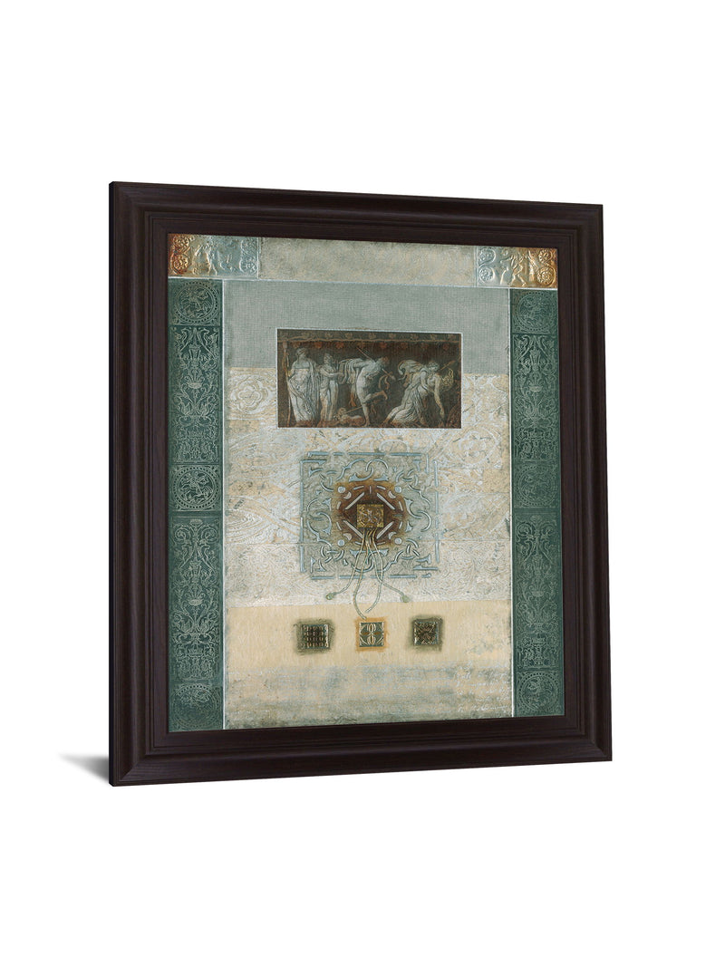 Grecian Relief - 28" x 34" Framed Wall Art - Beige