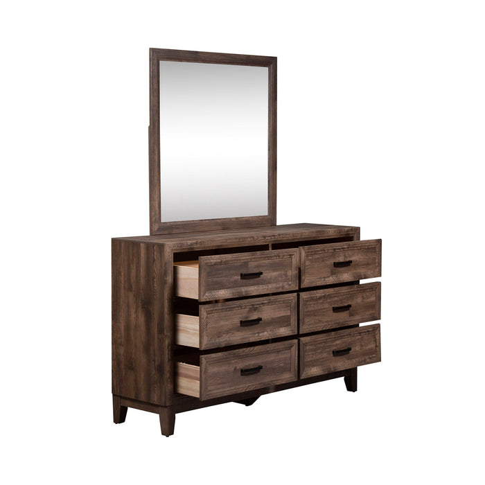 Ridgecrest - Dresser & Mirror - Light Brown