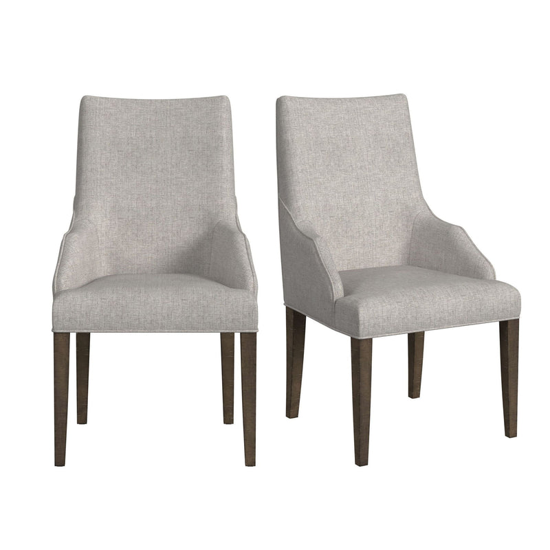 Yellowstone - Dining Host Chair (Set of 2) - Medium Brown