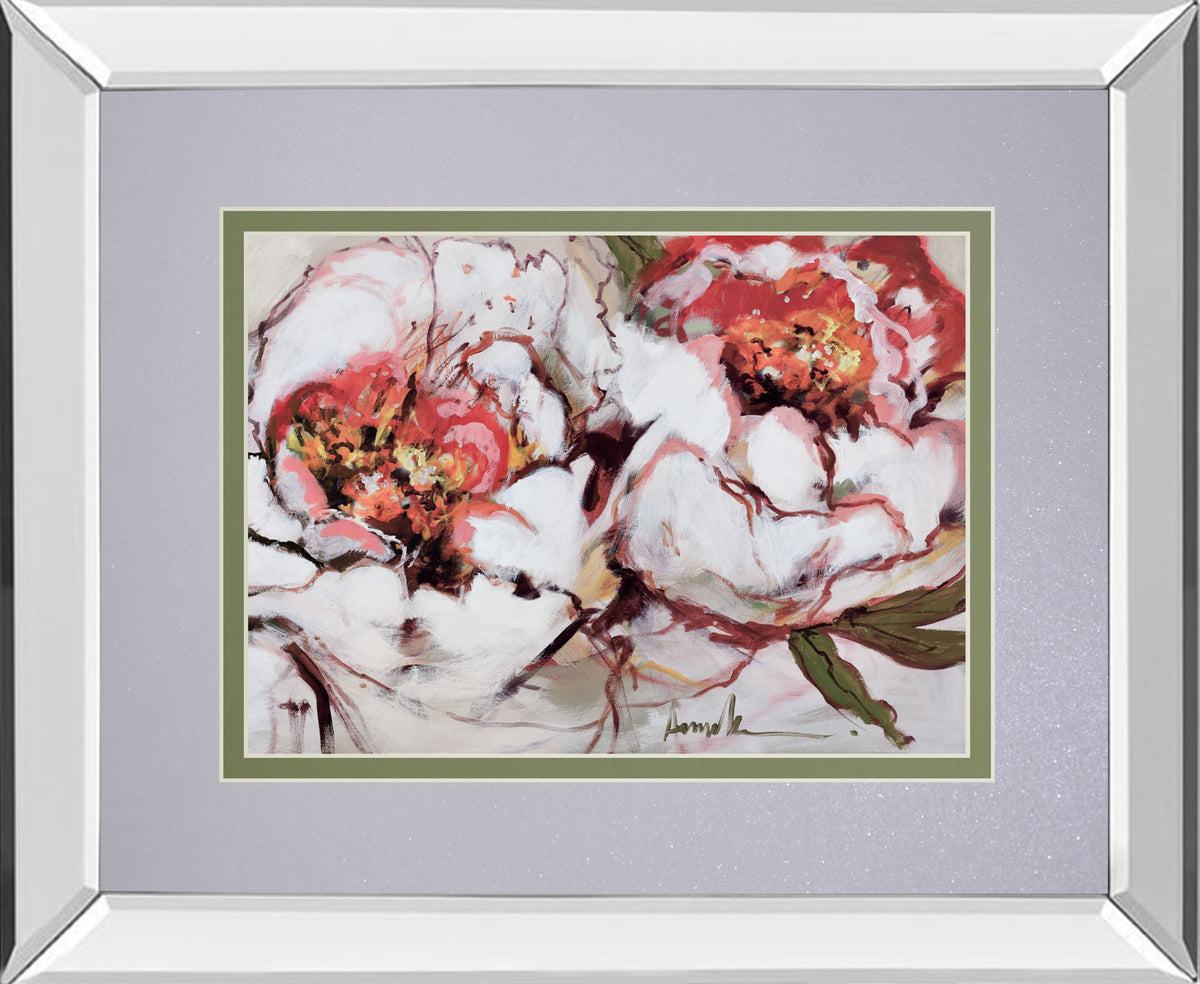 Charade Of Spring By Fitzsimmons, A - Mirror Framed Print Wall Art - Gray