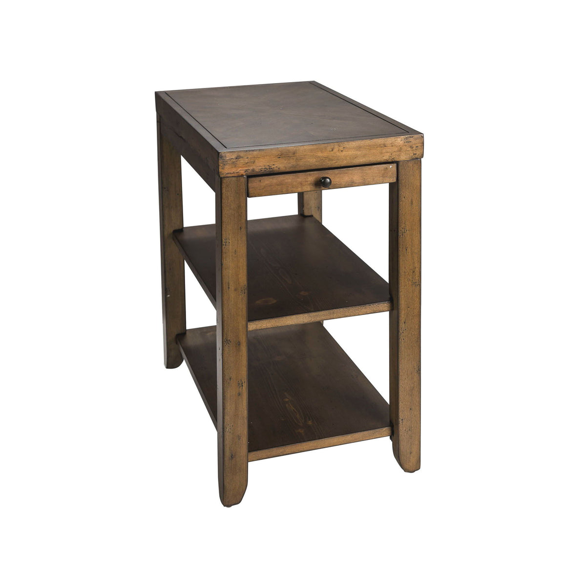 Mitchell - Chair Side Table - Nutmeg