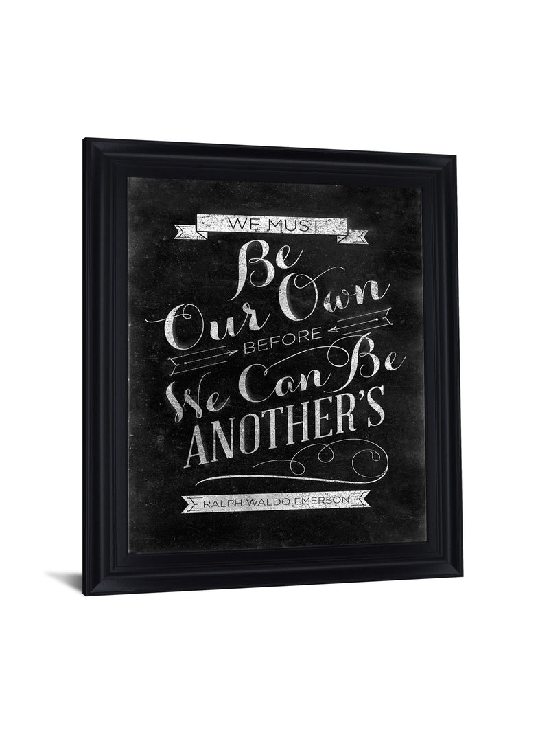 Chalked Whimsy - 28" x 34" Framed Wall Art - Black