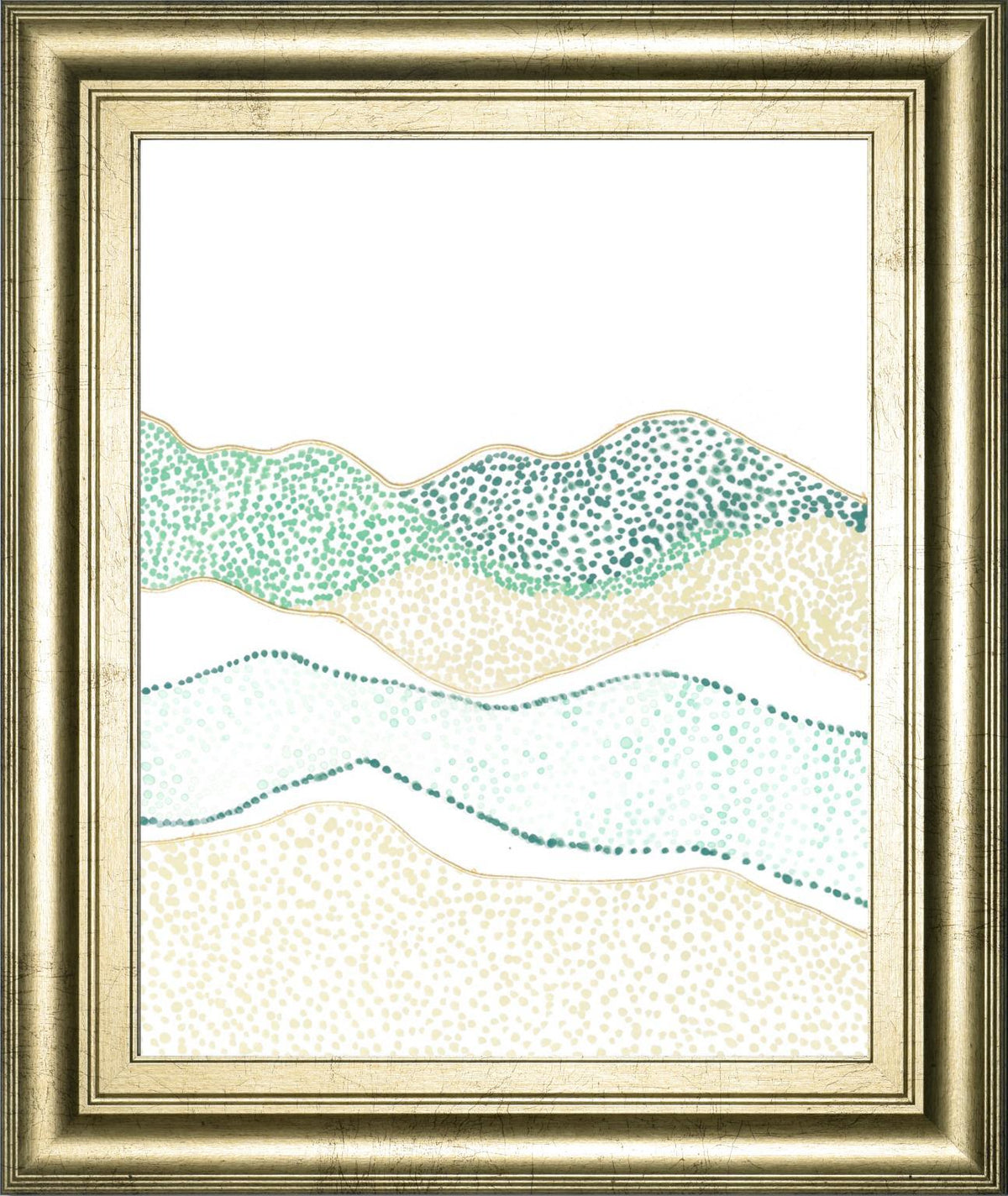 22x26 Terra Dots II By Vanna Lam - White