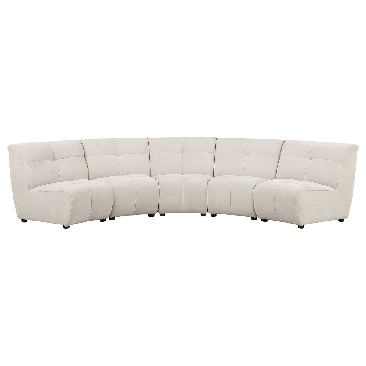 Charlotte Upholstered Modular Sectional Sofa Ivory