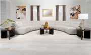 Charlotte Upholstered Modular Sectional Sofa Ivory 8AC (8pc)