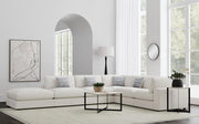 Serene Upholstered Modular Sectional Sofa Beige 3AC 2C 1O (6pc)