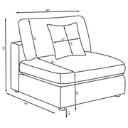 Serene Upholstered Armless Chair