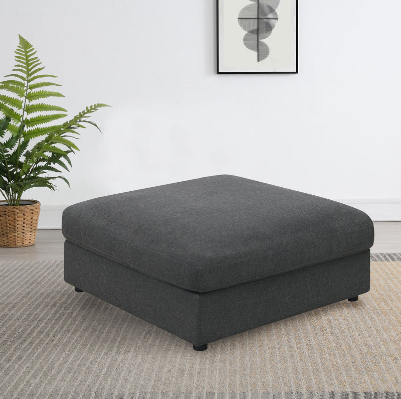 Serene Square Upholstered Ottoman