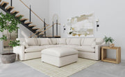 Hobson Upholstered Modular Sectional Sofa Ivory 1LAF 2AC 1C 1RAF 1O (6pc)