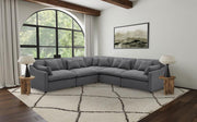 Hobson Upholstered Modular Sectional Sofa Charcoal 1LAF 2AC 1C 1RAF (5pc)