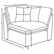 Hobson Upholstered Modular Sectional Sofa