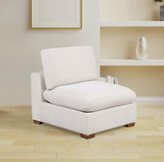 Lakeview Upholstered Armless Chair Ivory