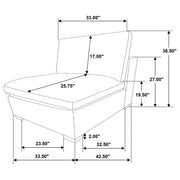 Lakeview Upholstered Armless Chair