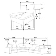 Lakeview Upholstered Armless Chair