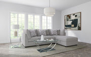 Cambria Upholstered Modular Sectional Sofa Grey 1AC 2C 1O (4pc)