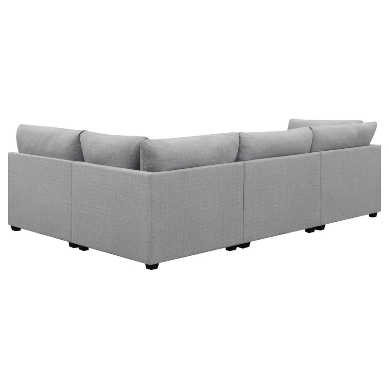 Cambria Upholstered Modular Sectional Sofa Grey