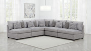 Cambria Upholstered Modular Sectional Sofa Grey