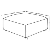 Jennifer Square Upholstered Ottoman