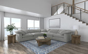 Raleigh Boucle Upholstered Modular Sectional Grey 2AC 3C (5pc)