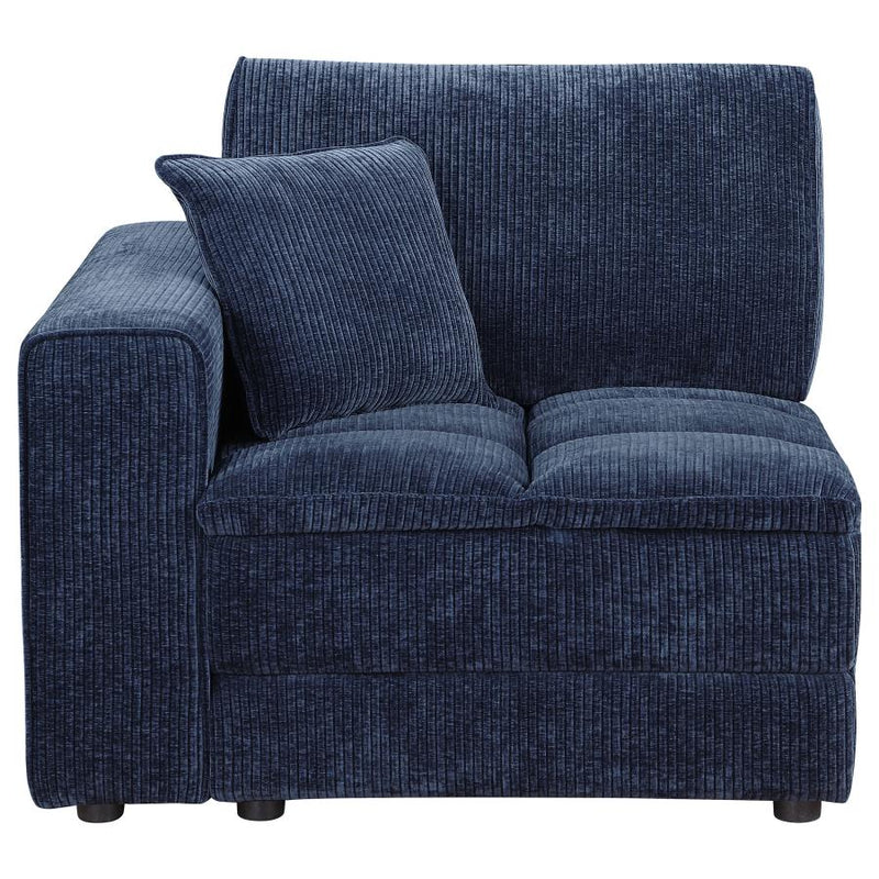 Atlantic Corduroy Upholstered Armless Set LAF Arm Chair