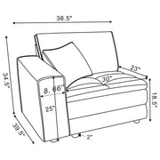 Atlantic Corduroy Upholstered Armless Set