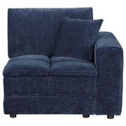 Atlantic Corduroy Upholstered Armless Set RAF Arm Chair