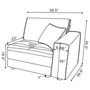 Atlantic Corduroy Upholstered Armless Set