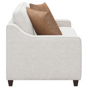 Christine Upholstered Sloped Arm Sofa Set Beige
