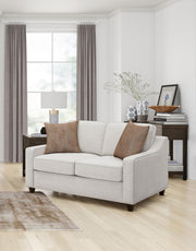 Christine Upholstered Sloped Arm Loveseat Beige Default Title