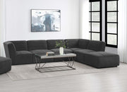 Sunny Upholstered Modular Sectional Sofa Dark Charcoal