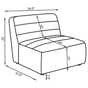 Sunny Upholstered Armless Chair
