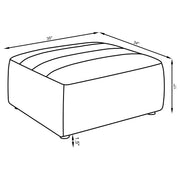 Sunny Square Upholstered Ottoman