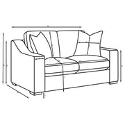 Ashlyn Upholstered Sloped Arm Sofa Set